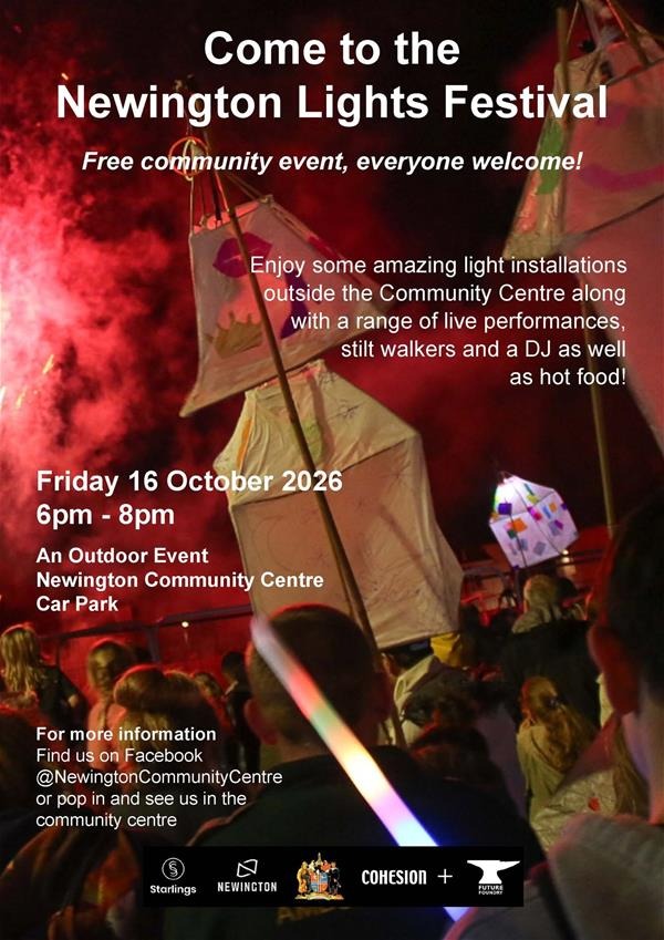 poster for Newington Lights Festival