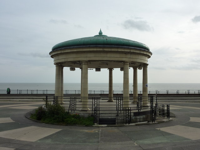 Image shows Ramsgate Bandstand during the day looking towards the sea