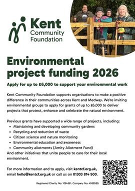 poster for Environmental Project Funding by Kent Community Foundation